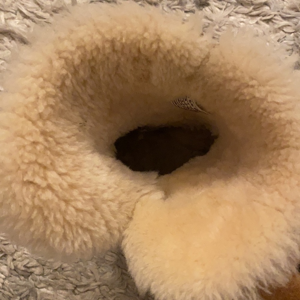 UGG 👢boots bailey button 2 boots II chestnut suede reversible fur women’s sz 8! - Picture 9 of 14